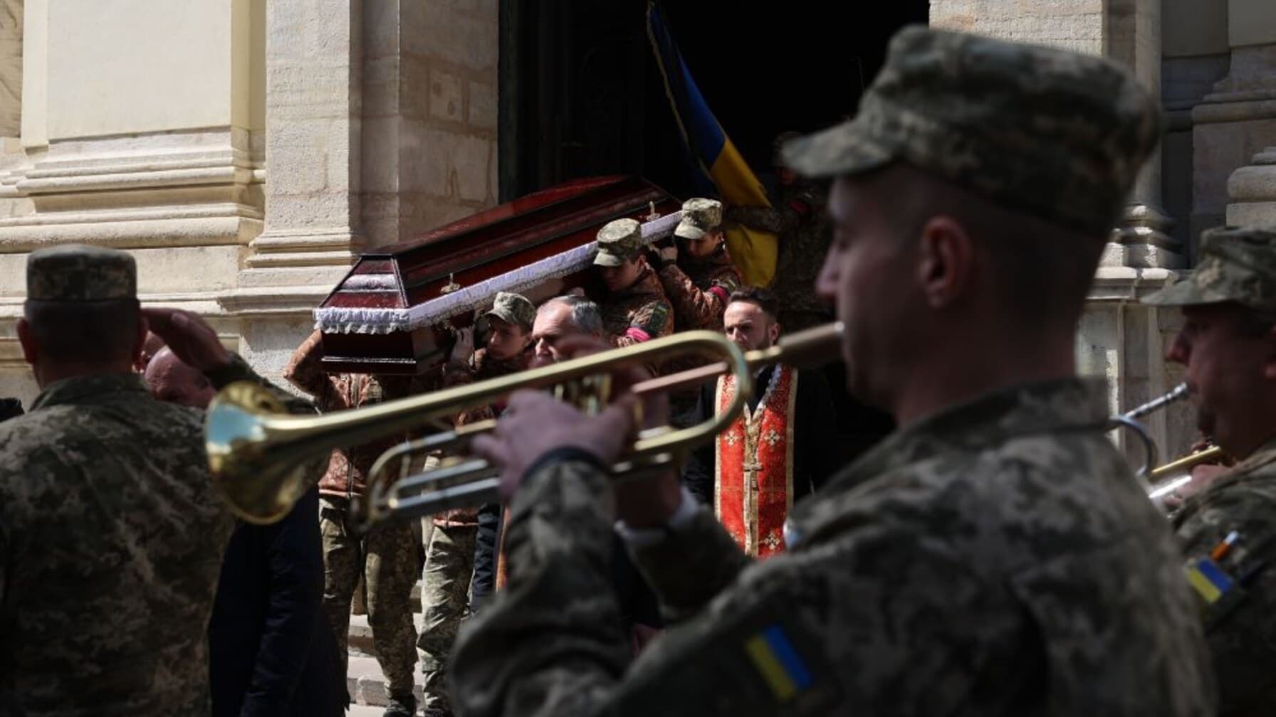 Похорон військовослужбовця / фото: ЛМР