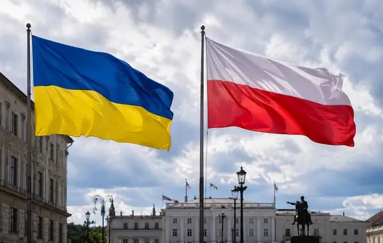 Прапор України і Польщі / фото ілюстративне
