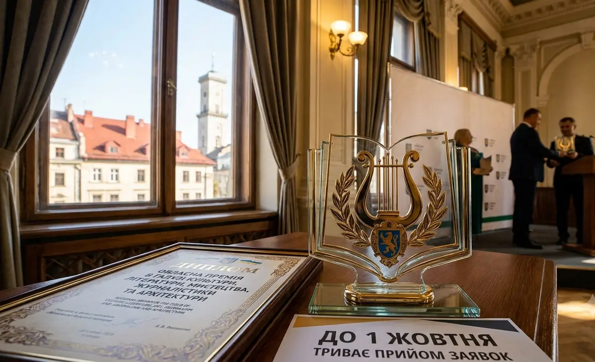 На Львівщині триває прийом заявок на найвищу мистецьку премію області: як податися