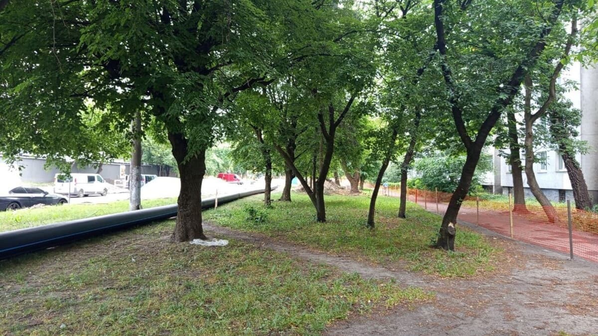 На Мазепи під час реконструкції висадять понад 100 нових дерев